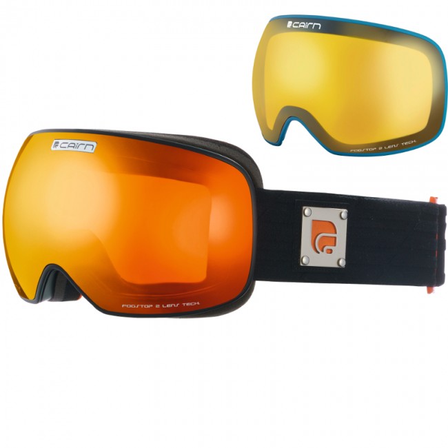 Cairn Gravity, skibriller, mat sort/orange thumbnail