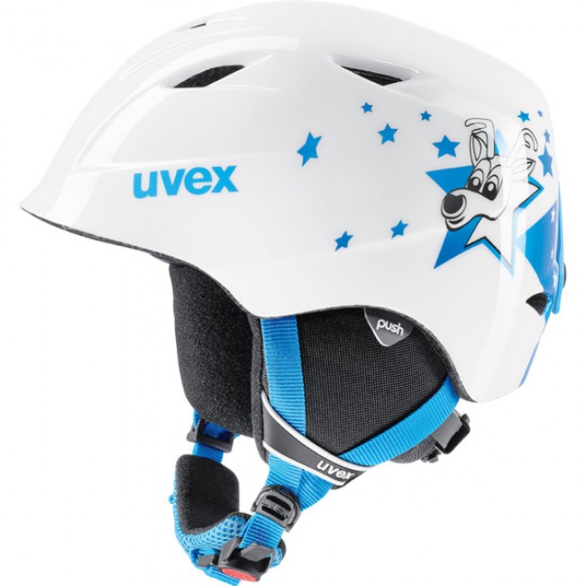 Uvex airwing 2 skihjelm, hvid/blå thumbnail