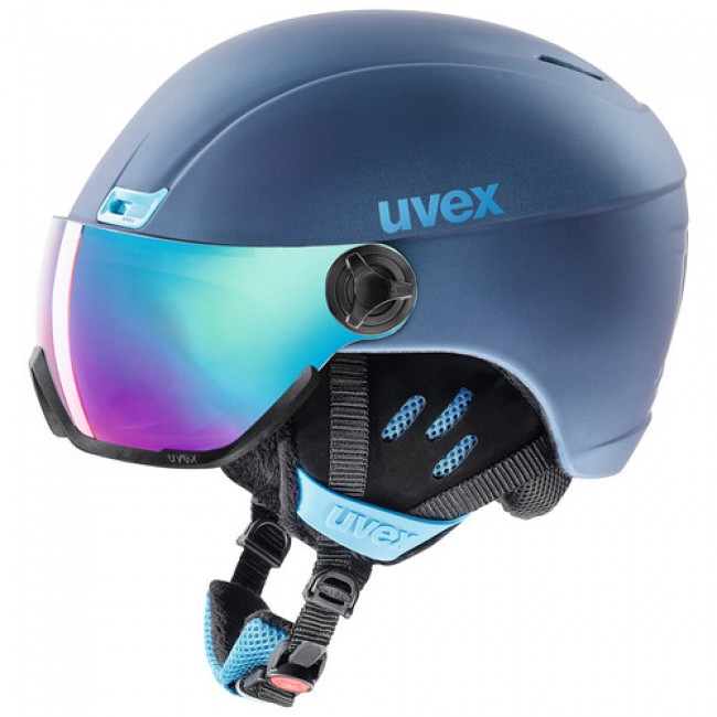 Uvex hlmt 400, skihjelm med visir, blå thumbnail