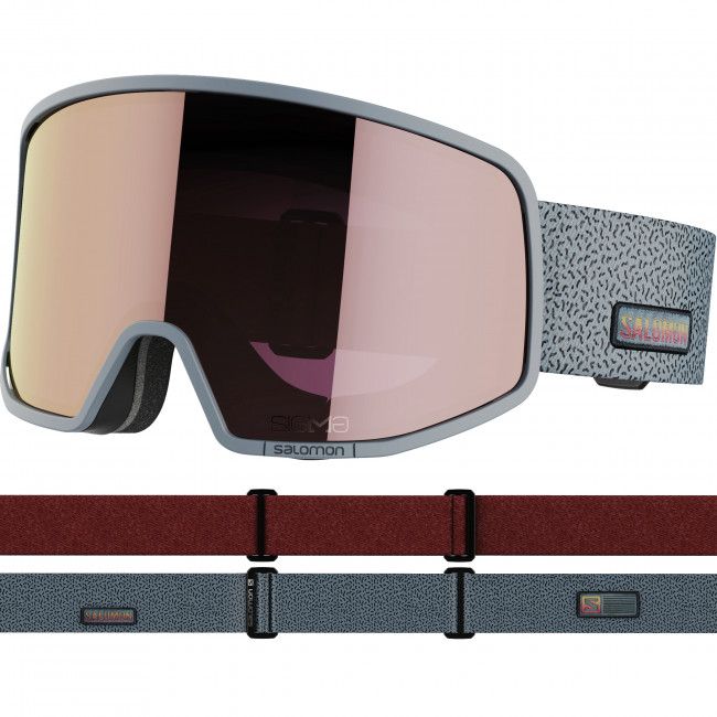 Salomon LO FI Sigma, skibriller, grå/pink thumbnail