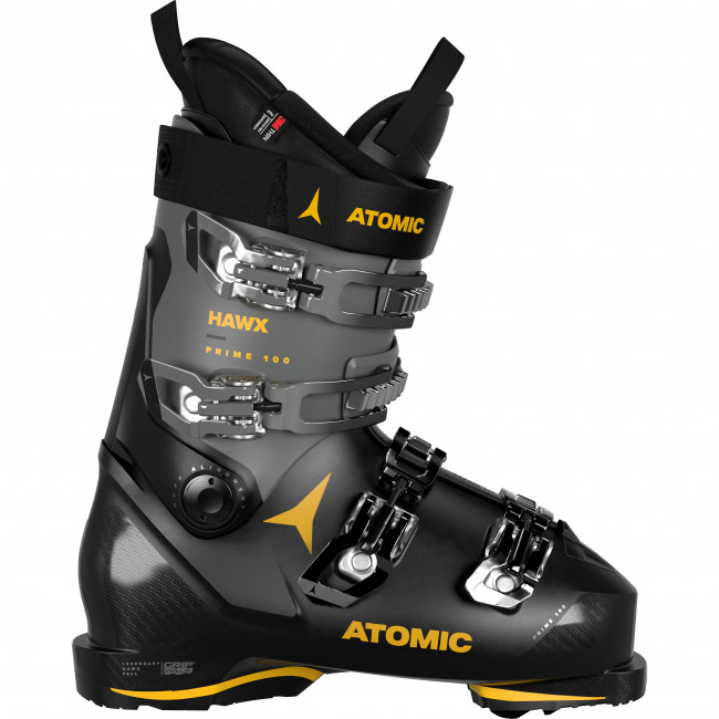 Atomic Hawx Prime 100 GW, skistøvler, sort/grå/gul thumbnail