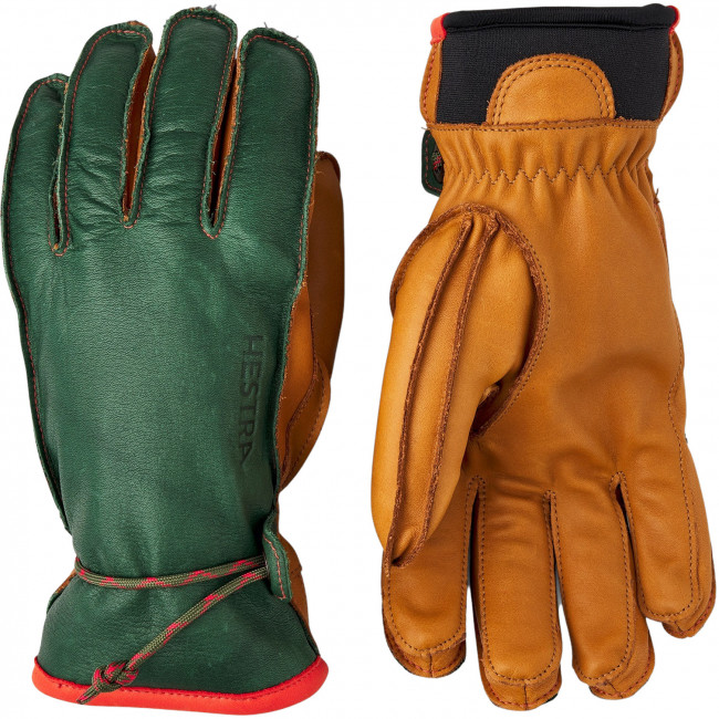 Hestra Wakayama, handsker, mørkegrøn/kork thumbnail
