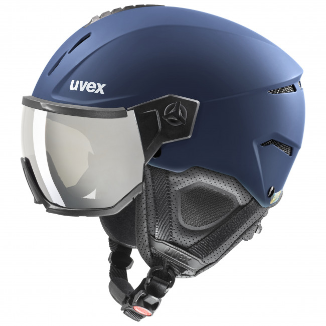 Uvex Instinct Visor, skihjelm med visir, navy