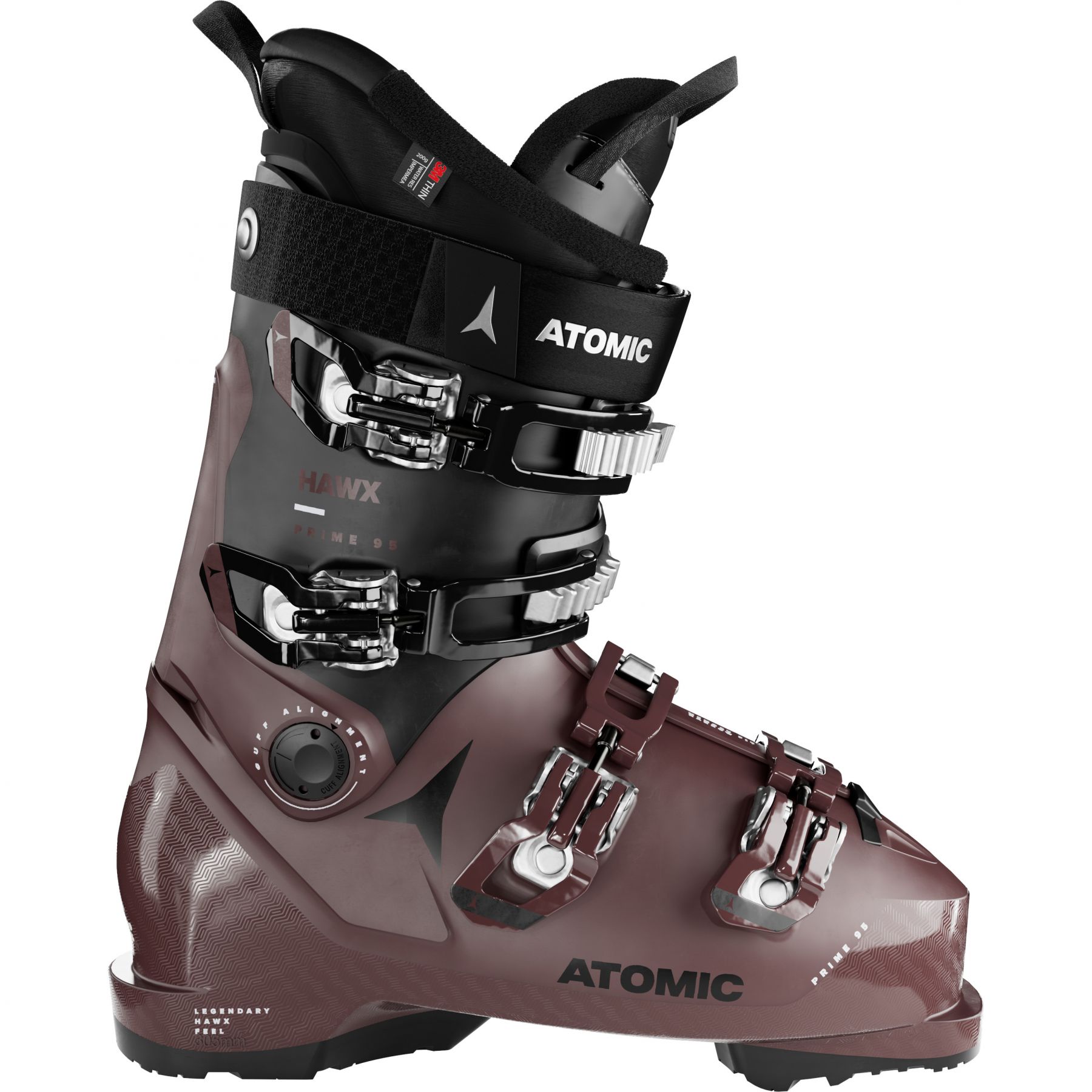 Atomic Hawx Prime 95 W GW, skistøvler, dame, brun/sort thumbnail