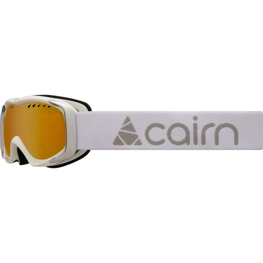 Brug Cairn Booster Photochromic, skibriller, junior, mat hvid/sølv til en forbedret oplevelse