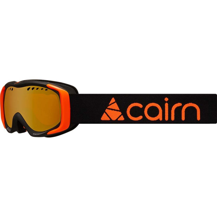 Brug Cairn Booster, skibriller, junior, mat sort/orange til en forbedret oplevelse