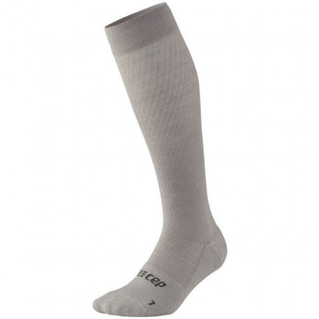Cep Flight Socks Tall, Løbestrømper, Dame, Lysegrå