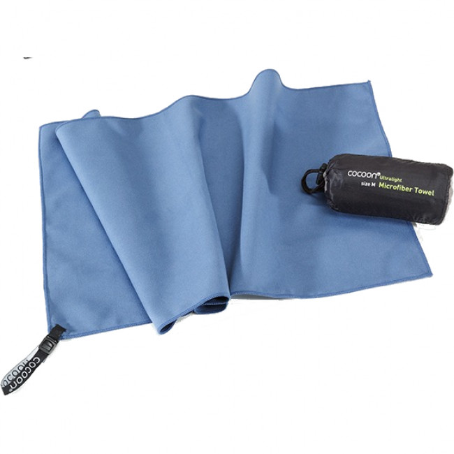 Cocoon Towel Ultralight,150x80cm, Microfiber Håndklæde, fjord blue