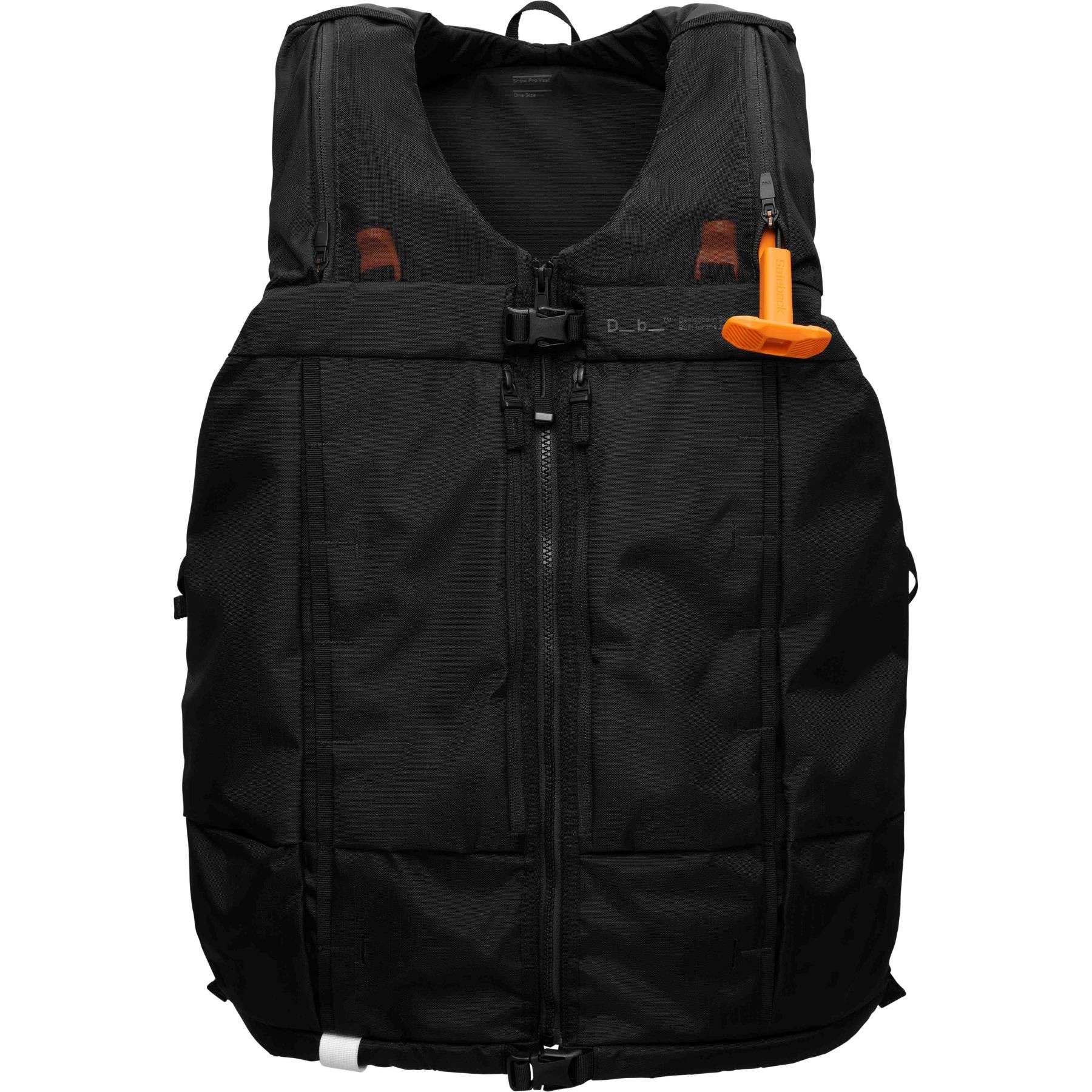 Brug Db Snow Pro Vest med Safeback SBX, 8L, black out til en forbedret oplevelse