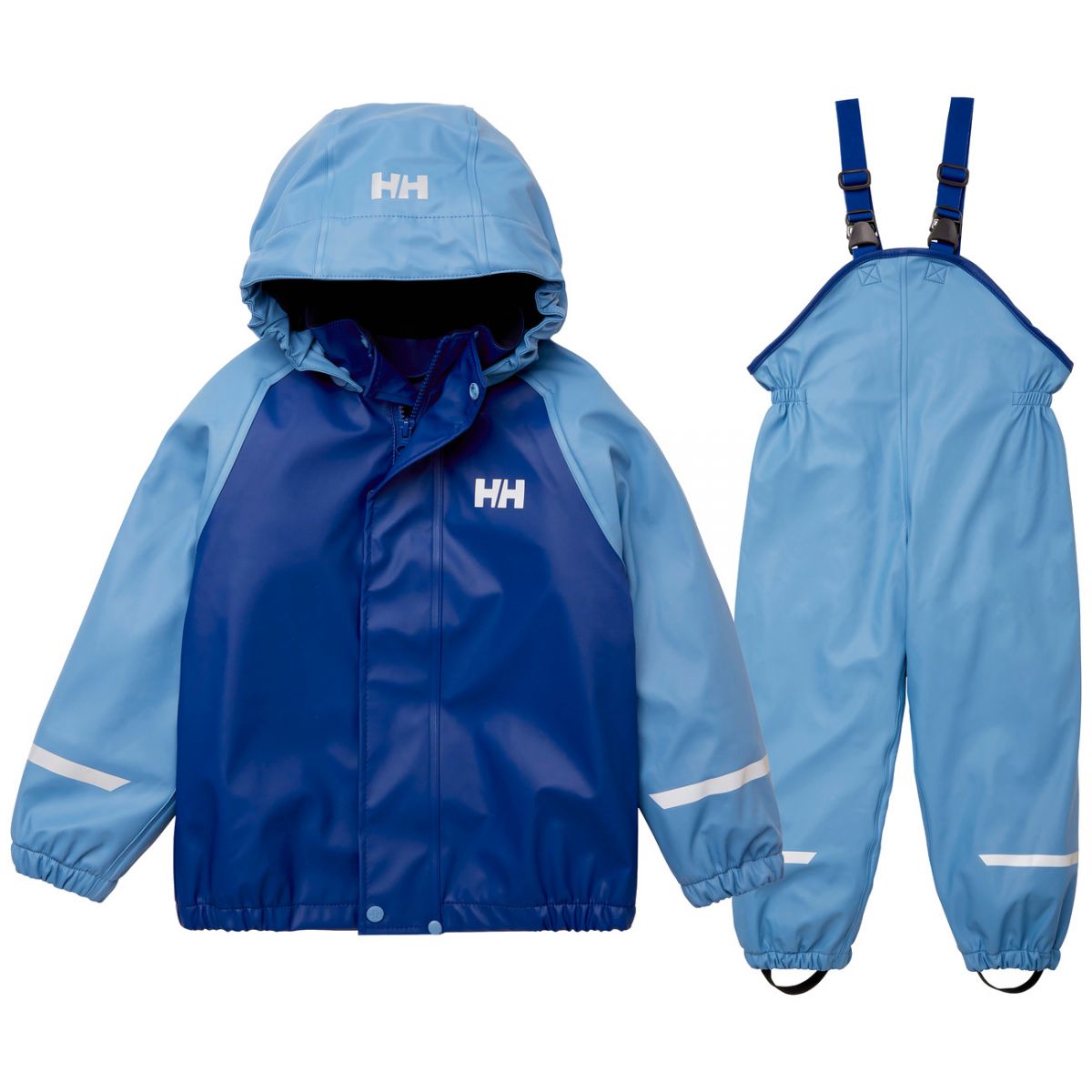 Brug Helly Hansen Bergen Fleece PU 2.0, regnsæt, børn, blå til en forbedret oplevelse
