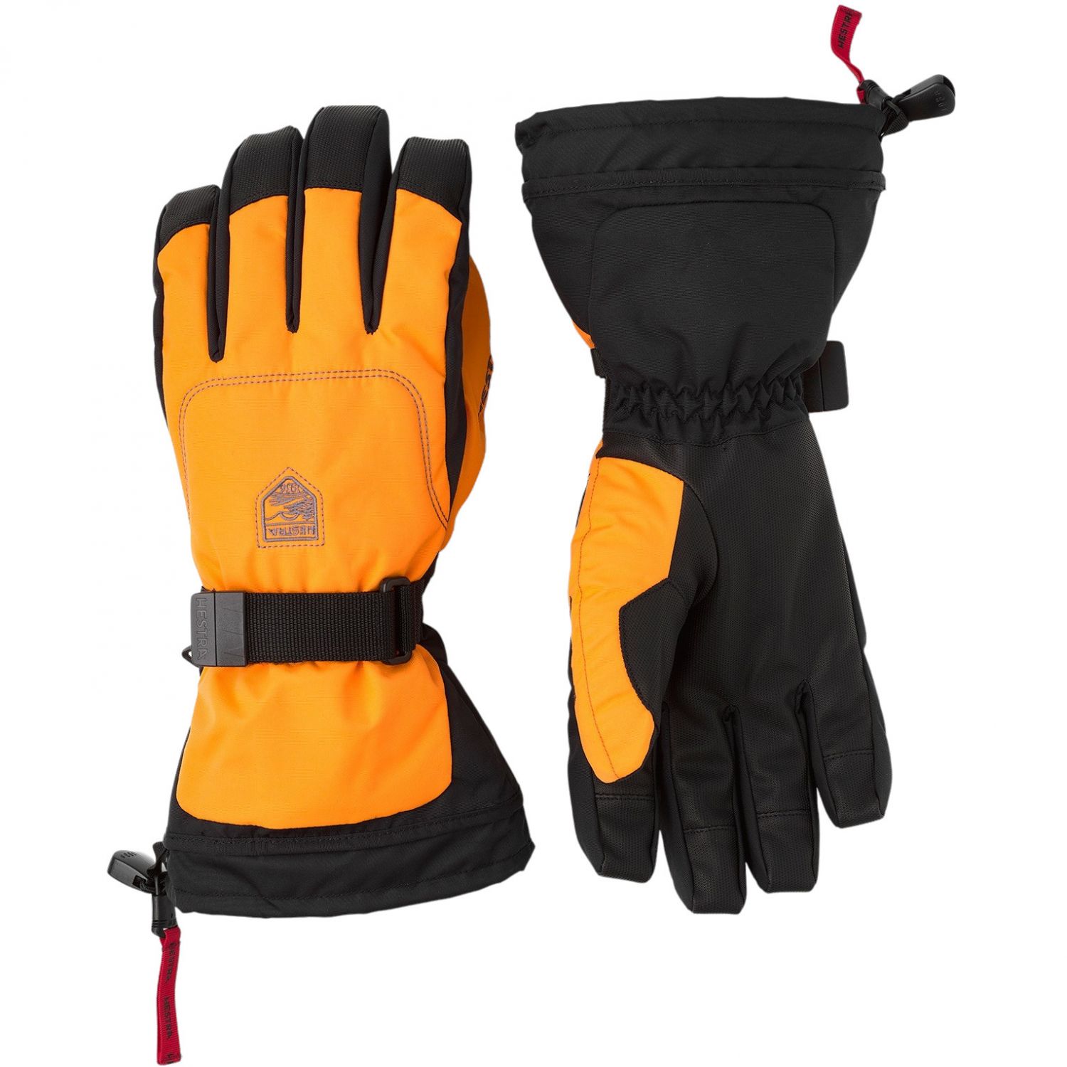 #3 - Hestra Gauntlet Sr, skihandsker, orange/orange