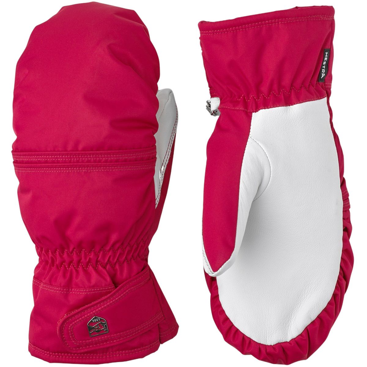 Billede af Hestra Primaloft Leather, skiluffer, dame, pink/hvid