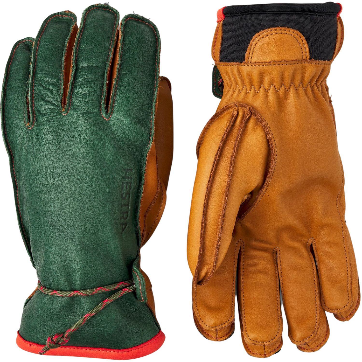 Brug Hestra Wakayama, handsker, mørkegrøn/kork til en forbedret oplevelse