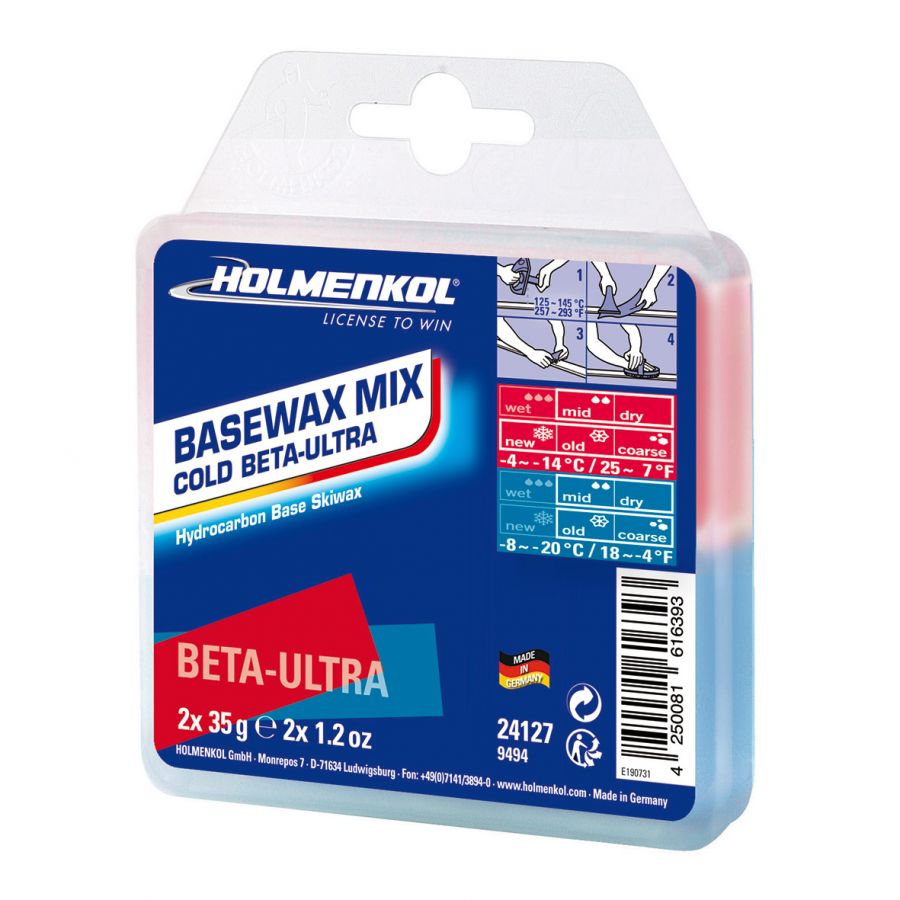 Brug Holmenkol, Basewax Mix, Cold Beta-Ultra til en forbedret oplevelse