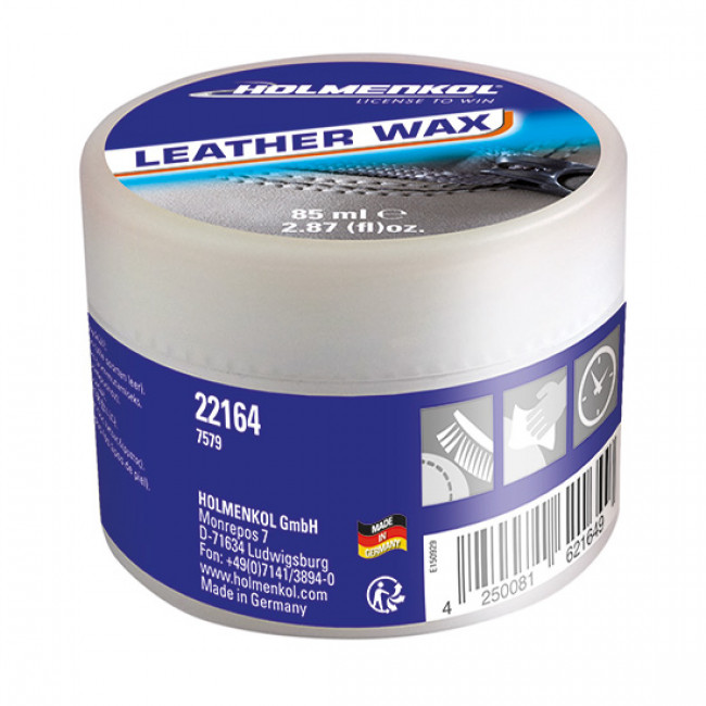 Se Holmenkol Leather Wax, læderbalsam, 85 ml hos AktivVinter.dk
