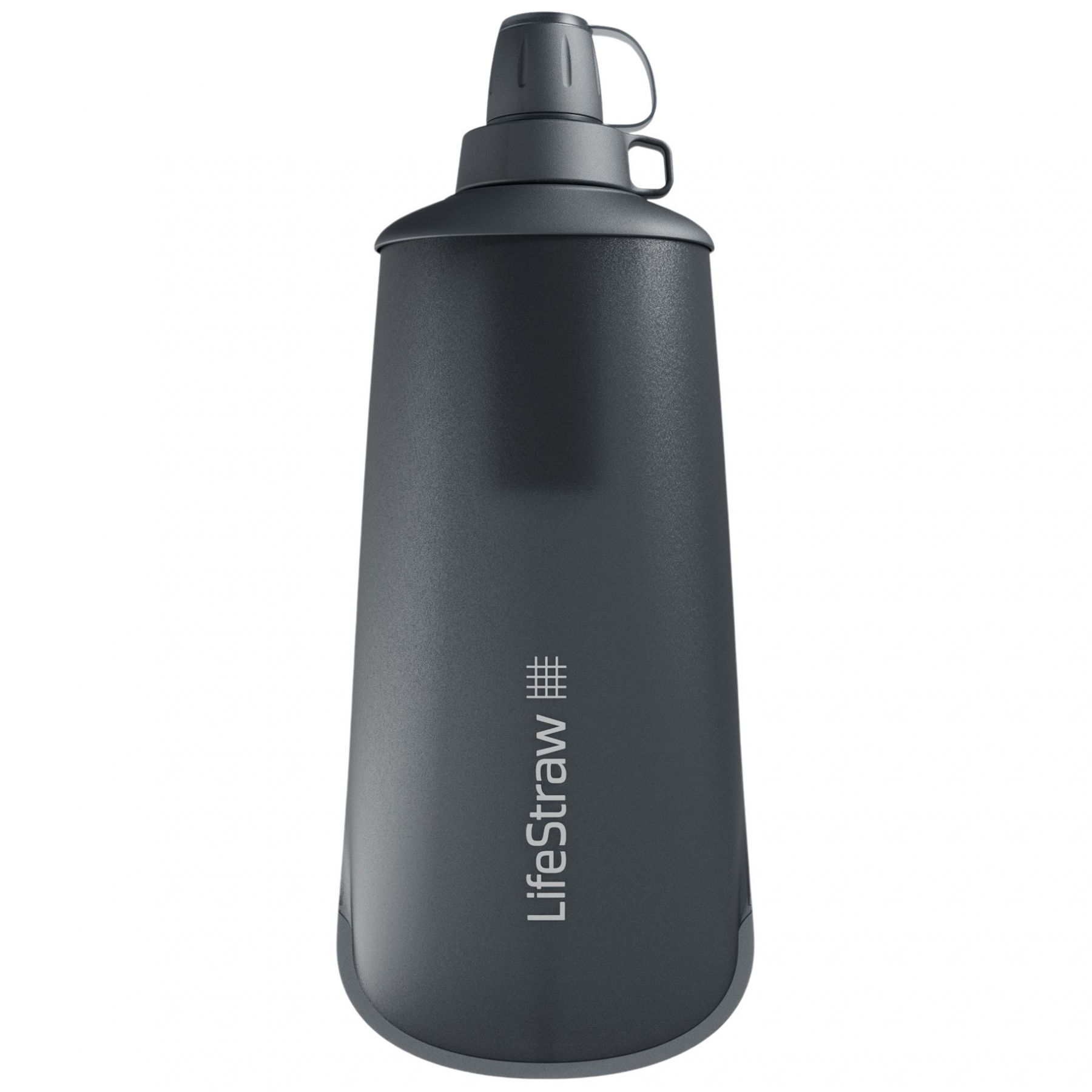 Brug LifeStraw Peak Series Collabsible Squeeze Bottle, 1L, mørkegrå til en forbedret oplevelse