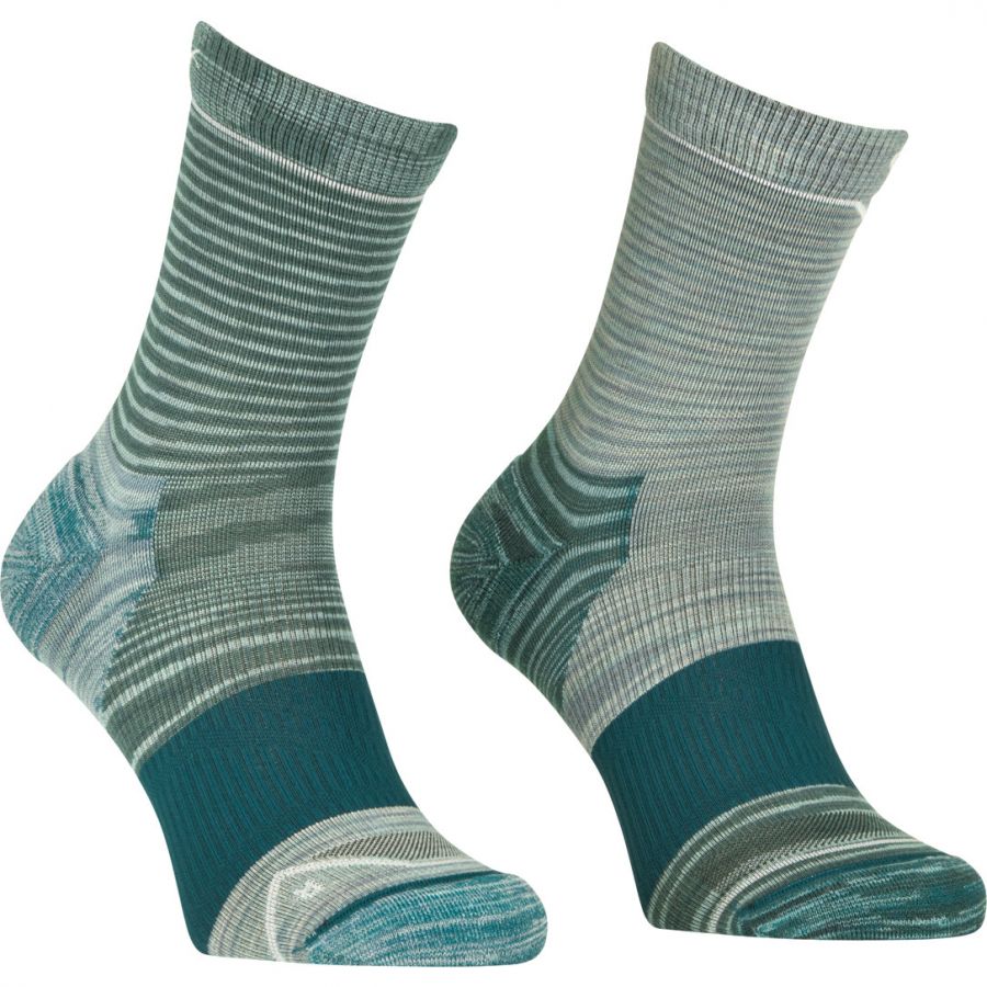 Brug Ortovox Alpine Mid Socks, dame, lyseblå til en forbedret oplevelse