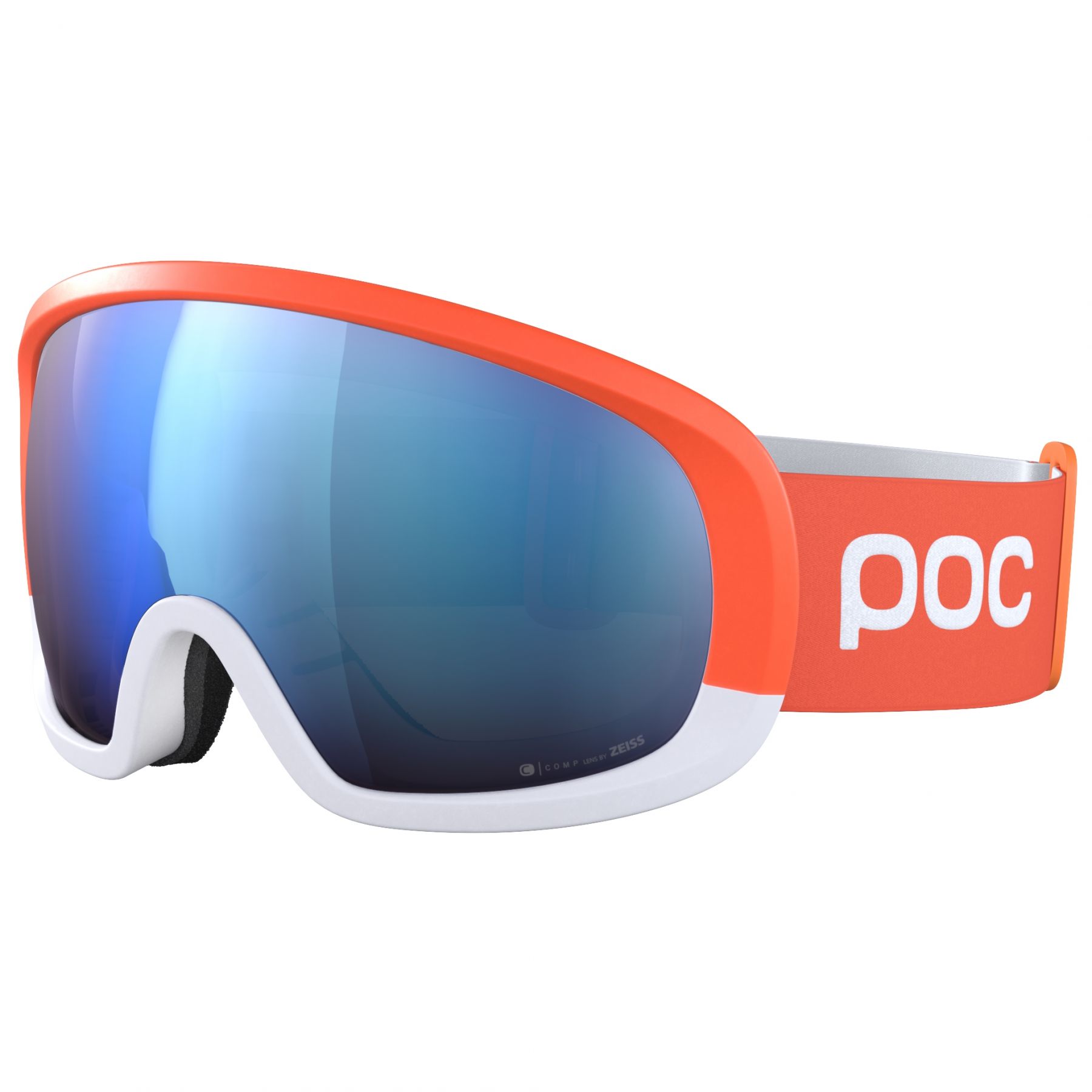 Se POC Fovea Mid Race, skibriller, zink orange/hydrogen white hos AktivVinter.dk