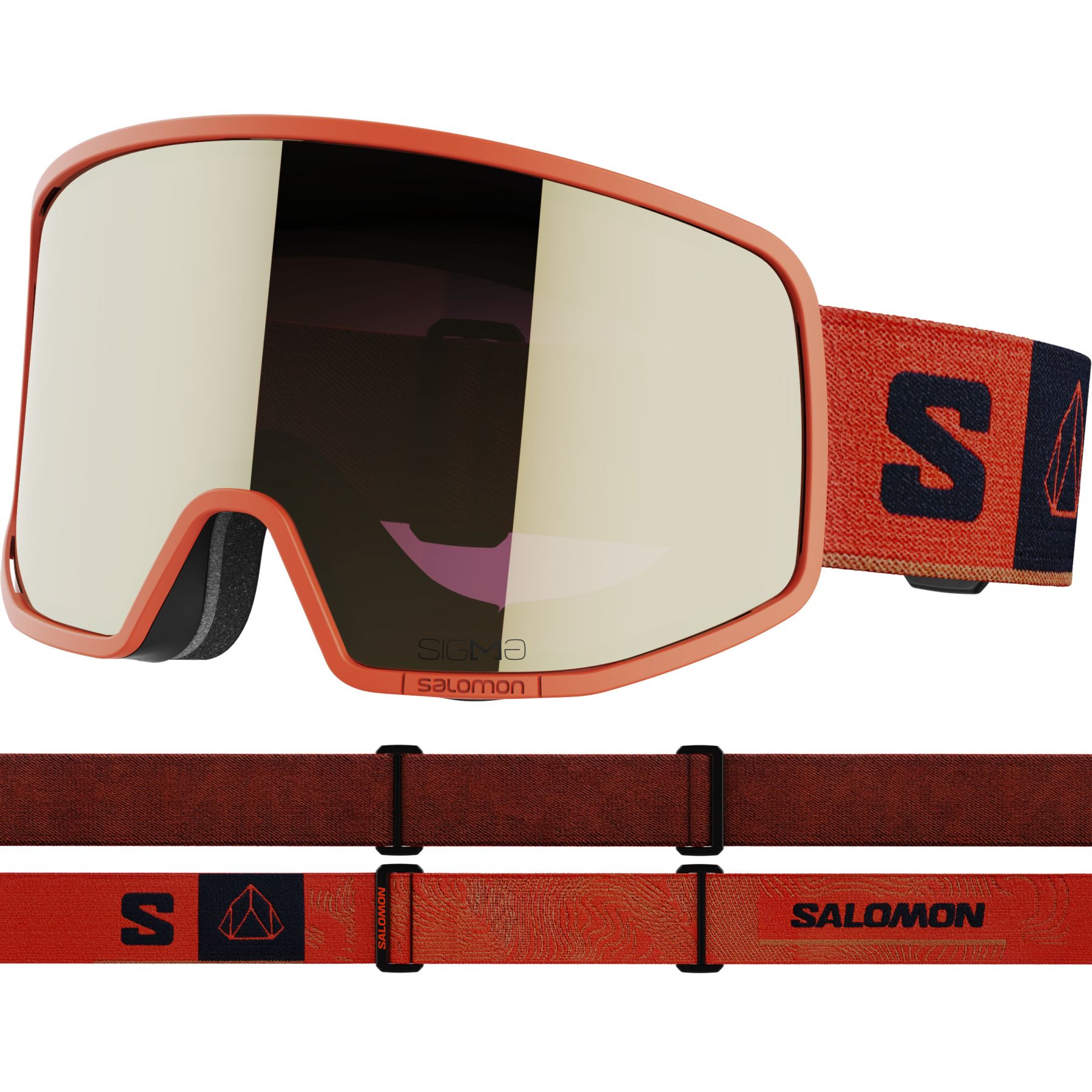 5: Salomon Lo Fi Sigma, skibriller, orange