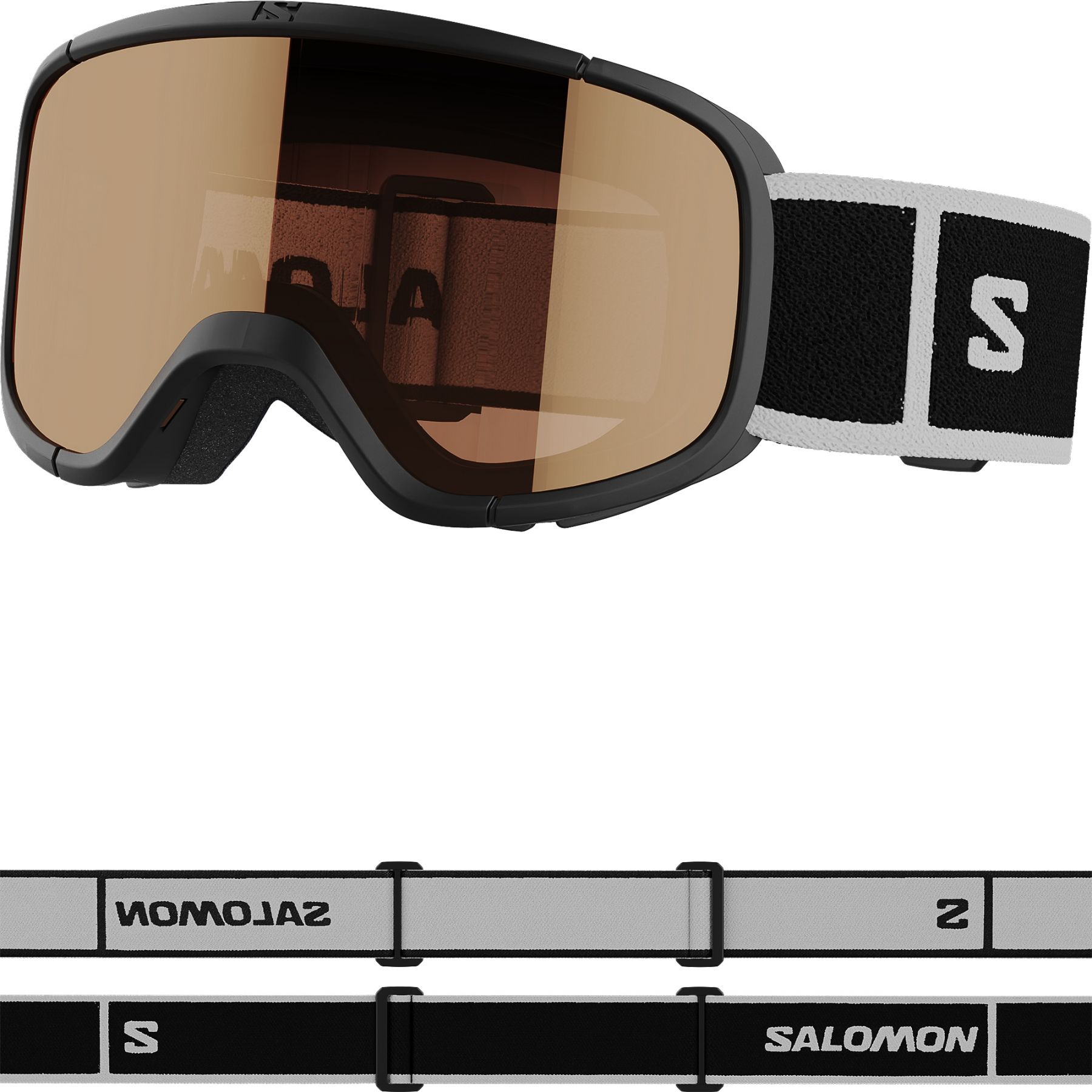 7: Salomon Lumi Access, skibriller, junior, sort