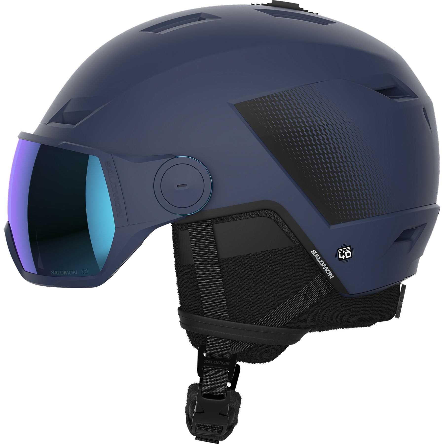 Brug Salomon Pioneer LT Visor, skihjelm med visir, blå til en forbedret oplevelse