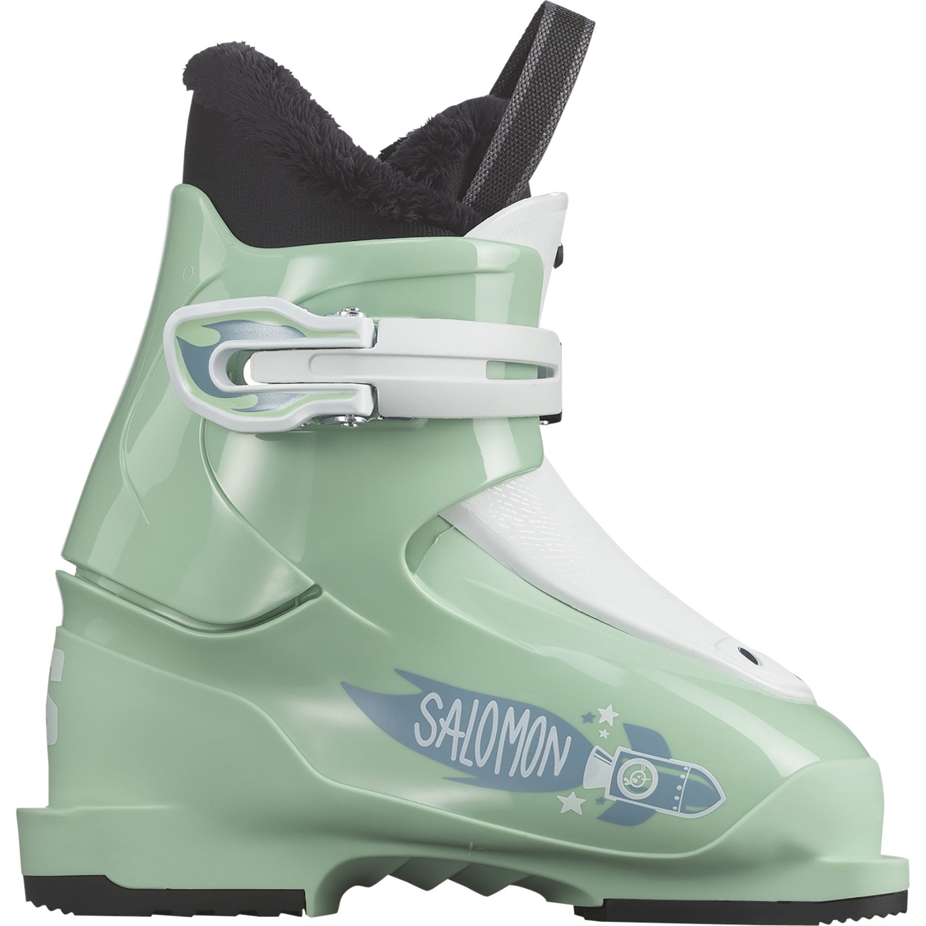 Salomon T1, skistøvler, børn, lysegrøn thumbnail