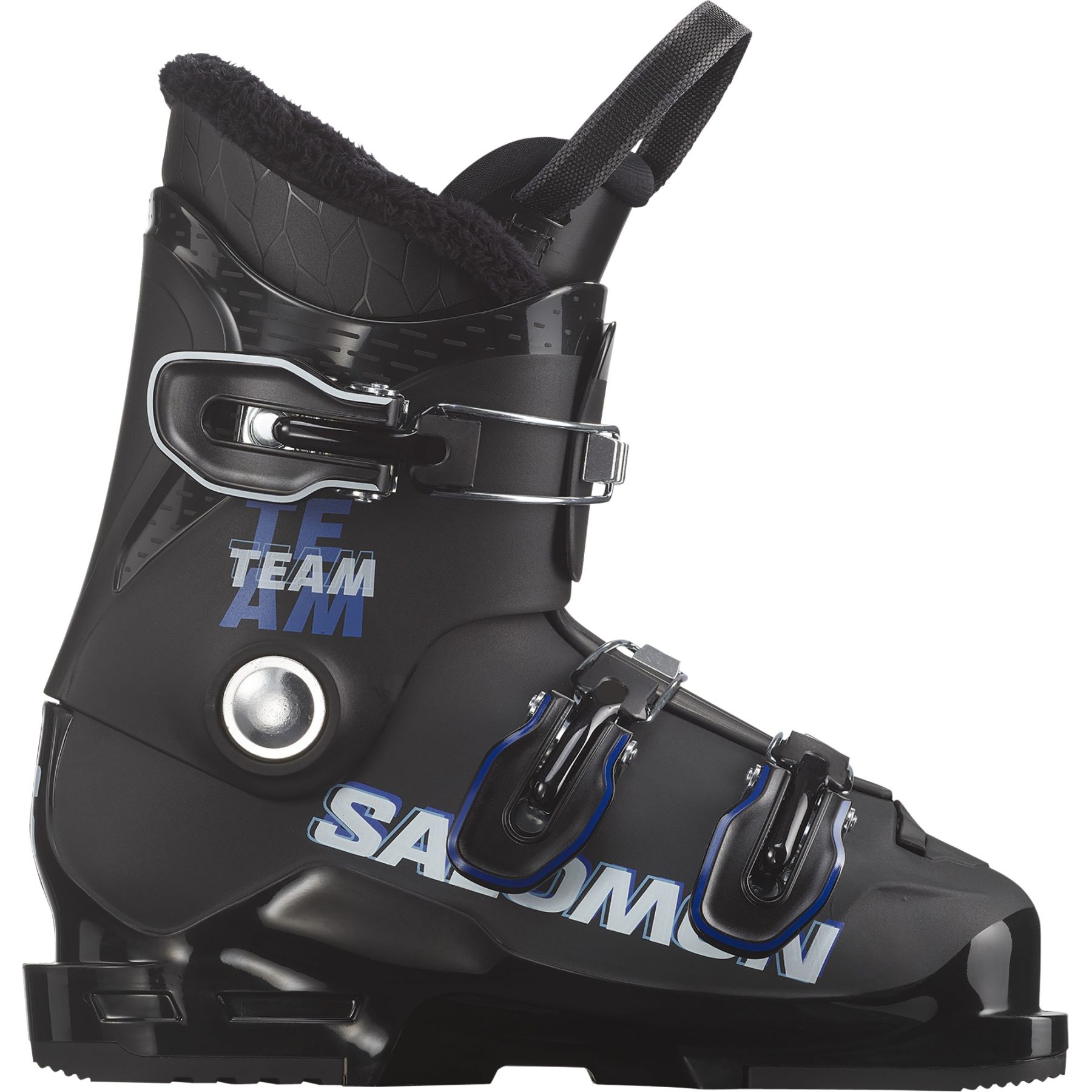9: Salomon Team T3, skistøvler, junior, sort/blå/hvid