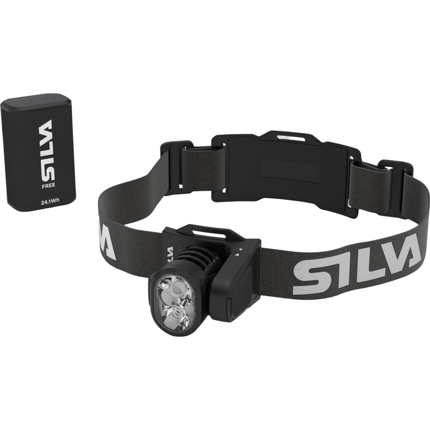 Silva Free 3000 S, pandelampe, sort